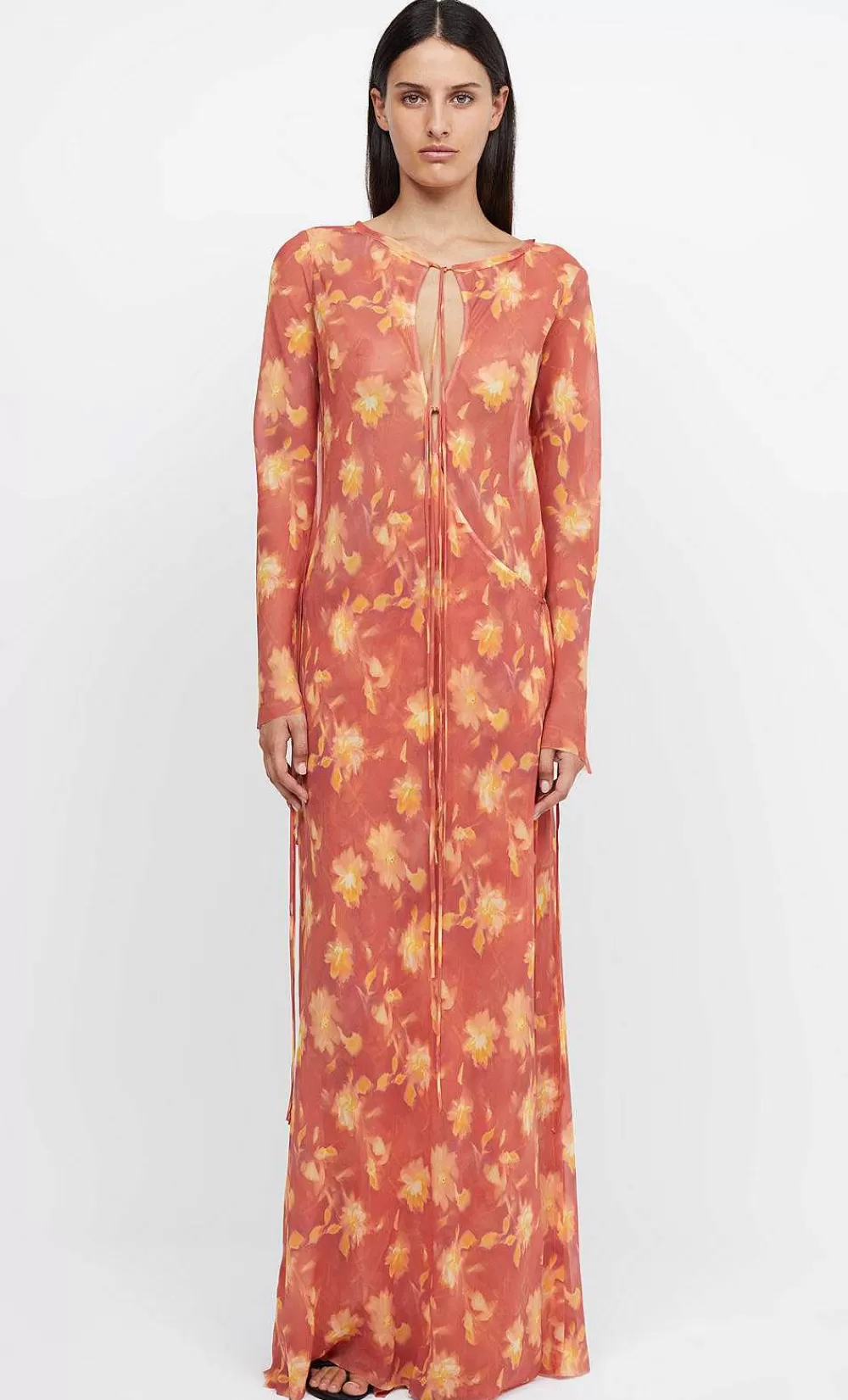 Women BEC + BRIDGE Sale-Azalea Wrap Long Sleeve Maxi Dress