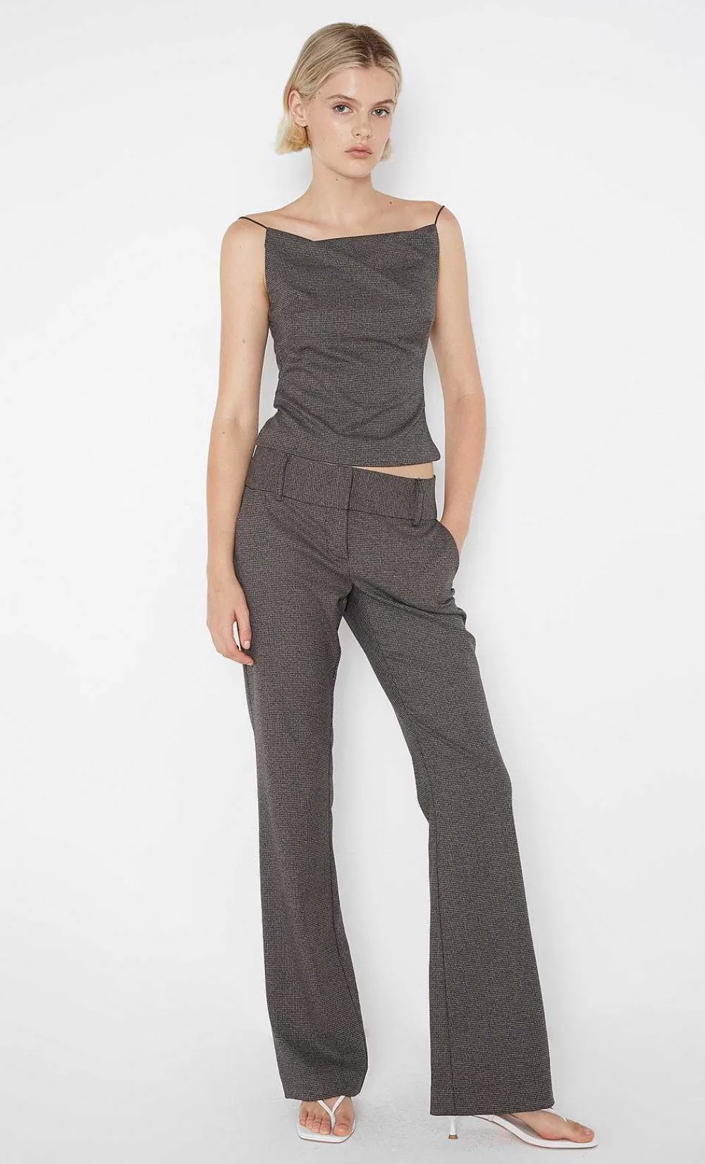 Women BEC + BRIDGE Party-Bordeaux Straight Leg Pant