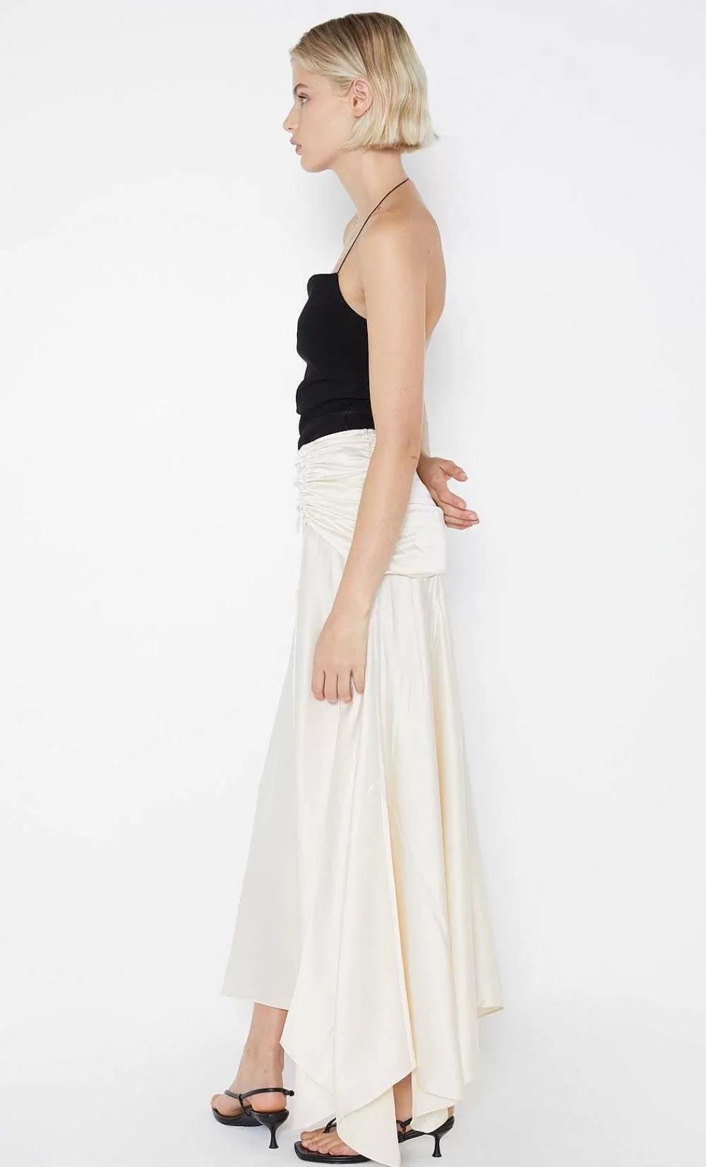 Women BEC + BRIDGE Party-Chantilly Silk Ruched Skirt