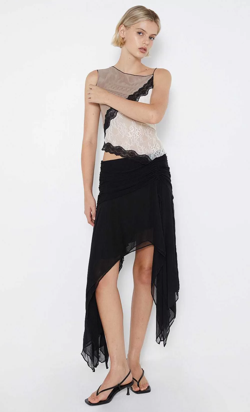 Women BEC + BRIDGE Skirts-Elzette Asym Midi Skirt