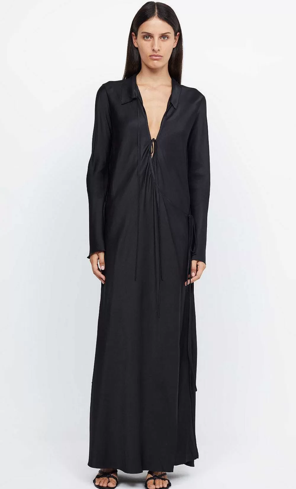 Women BEC + BRIDGE Sale-Emery Long Sleeve Tie Maxi Dress