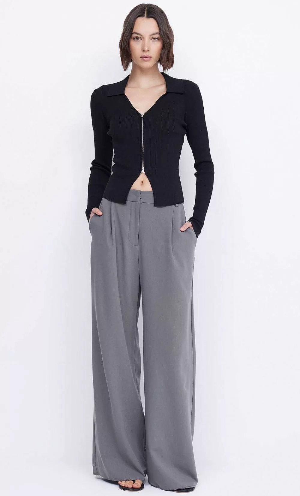 Women BEC + BRIDGE New-Imrie Zip Knit Cardigan