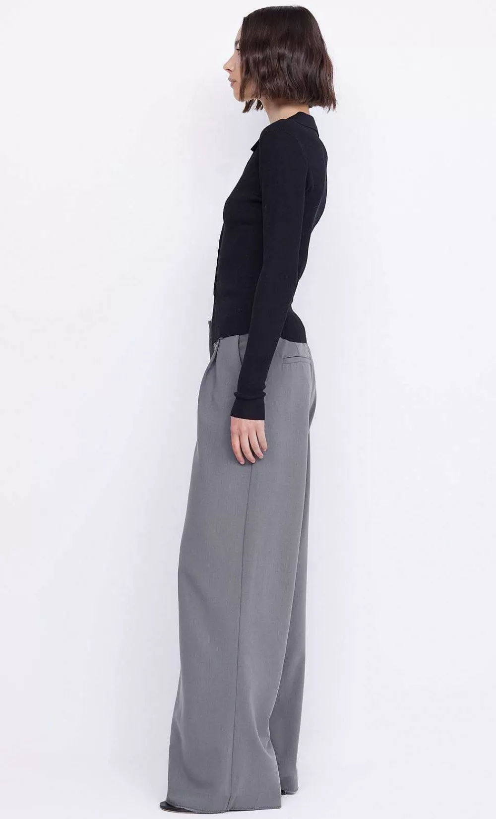 Women BEC + BRIDGE Cropped-Imrie Zip Knit Cardigan