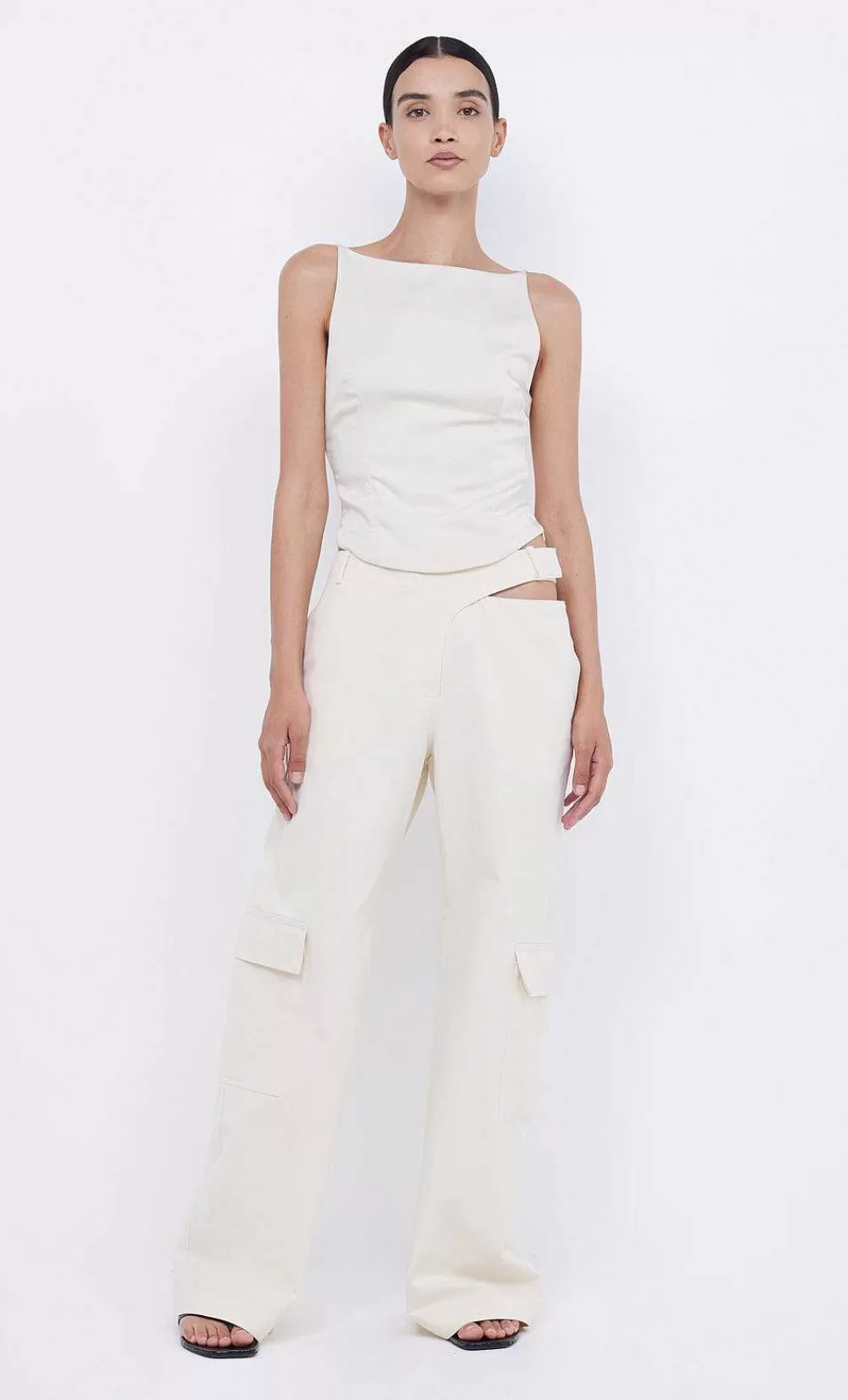 Women BEC + BRIDGE Cropped-Jones Boatneck Top