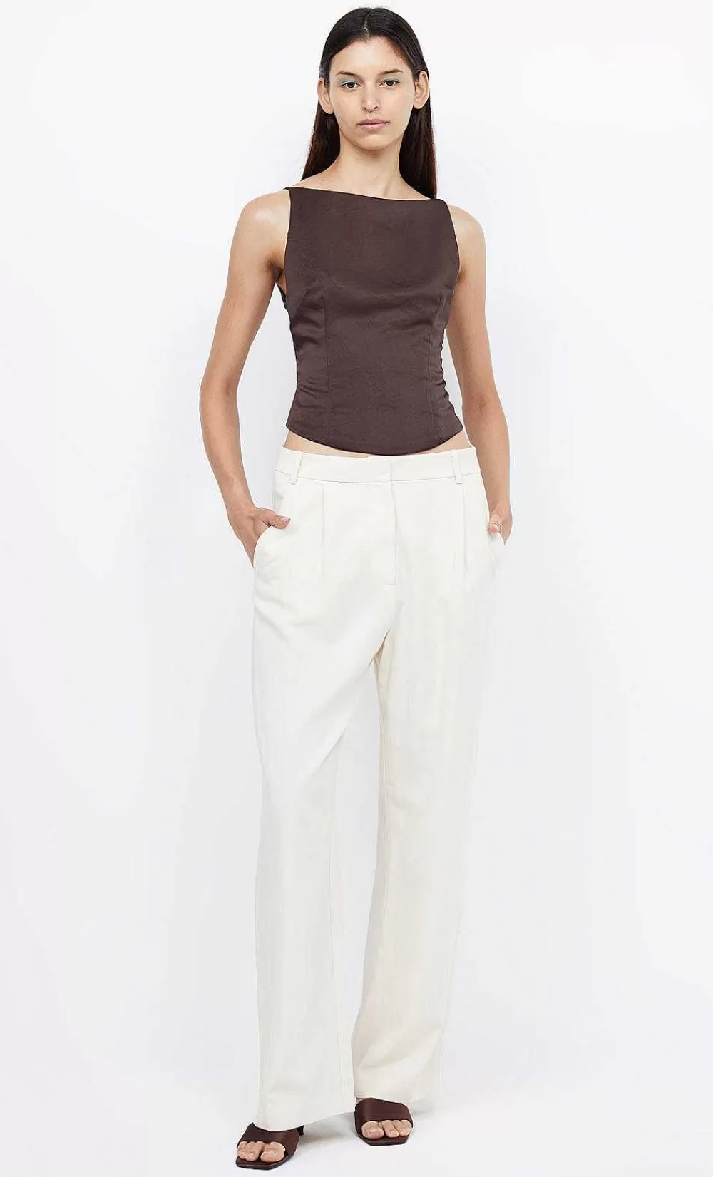 Women BEC + BRIDGE Cropped-Jones Boatneck Top