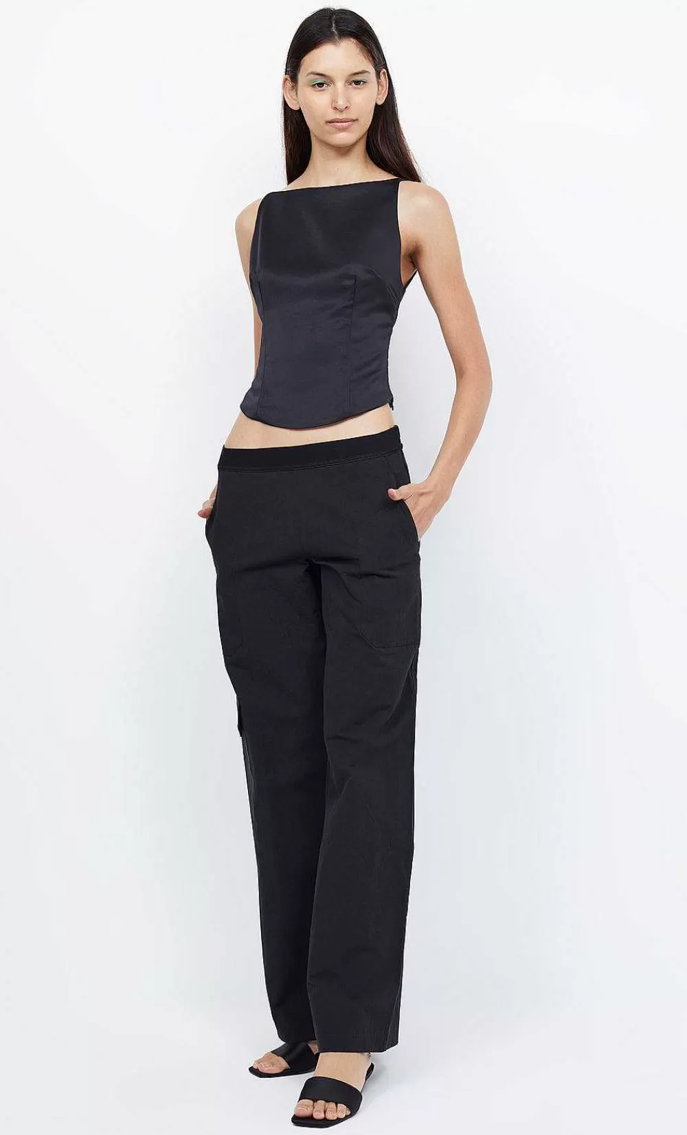 Women BEC + BRIDGE Cropped-Jones Boatneck Top