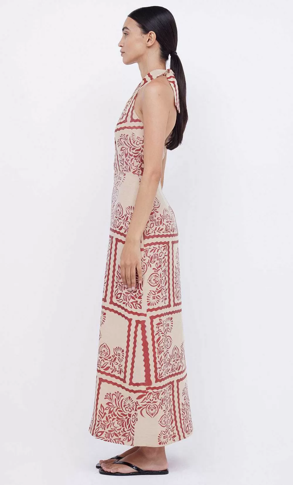 Women BEC + BRIDGE Maxi Dresses-Palm Bliss Halter Maxi